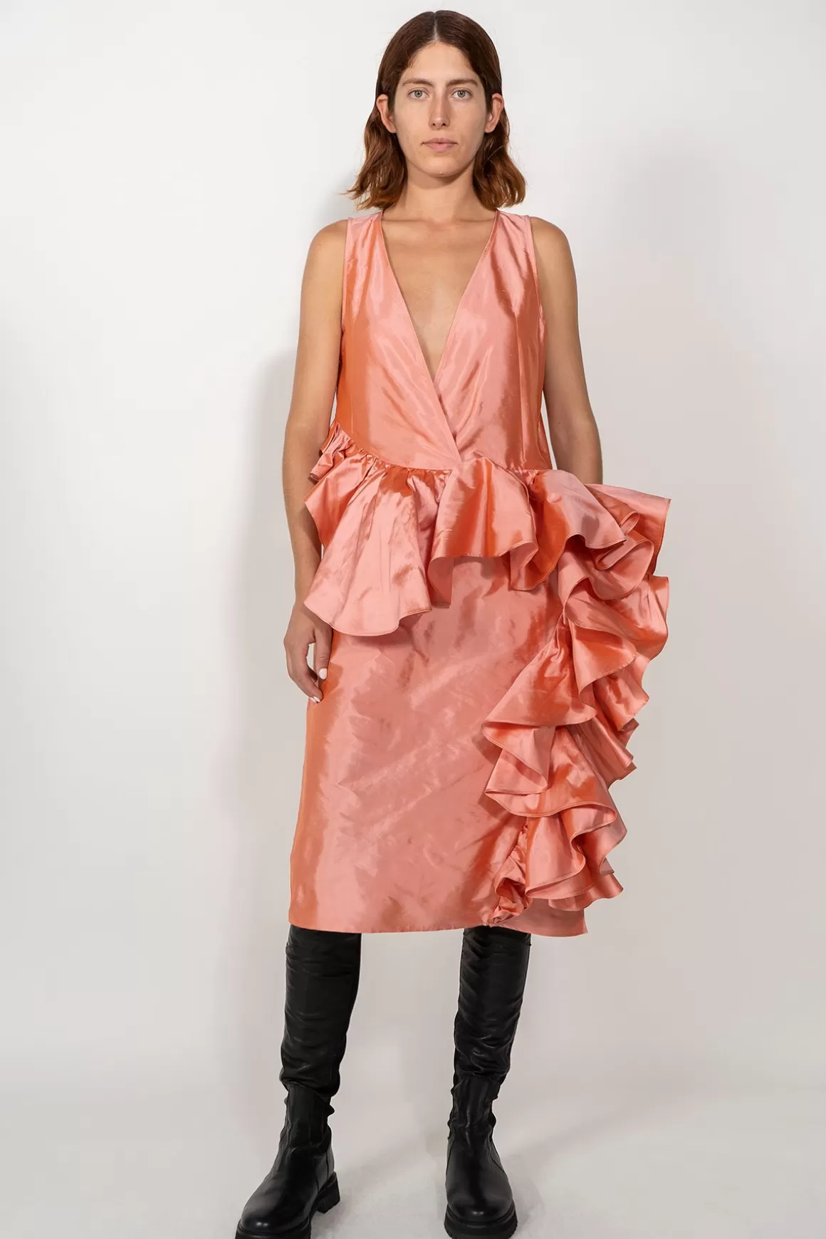 Sale ASYMMETRIC PEPLUM DRESS Women DRESSES