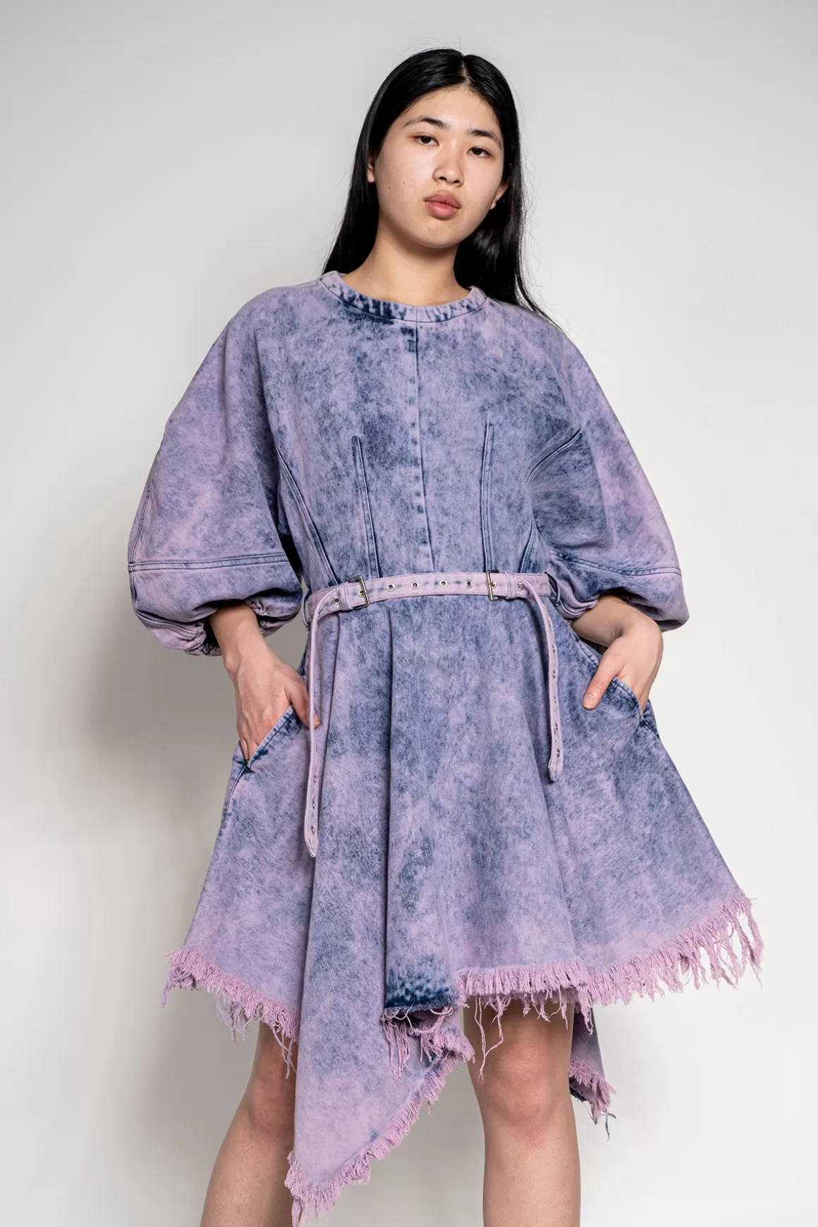 Sale BALLOON SLEEVE DRESS Women DRESSES