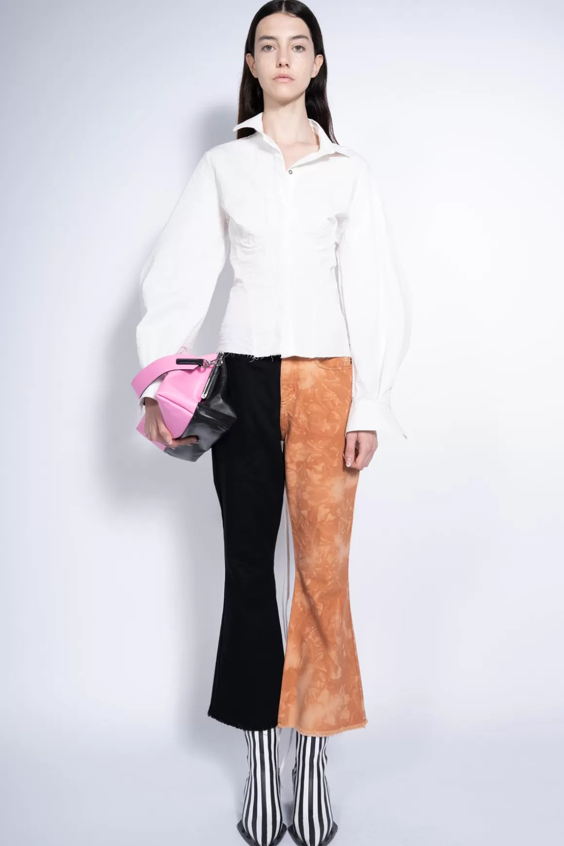 Flash Sale BICOLOR HIGH WAISTED CAPRIS Women BOTTOMS