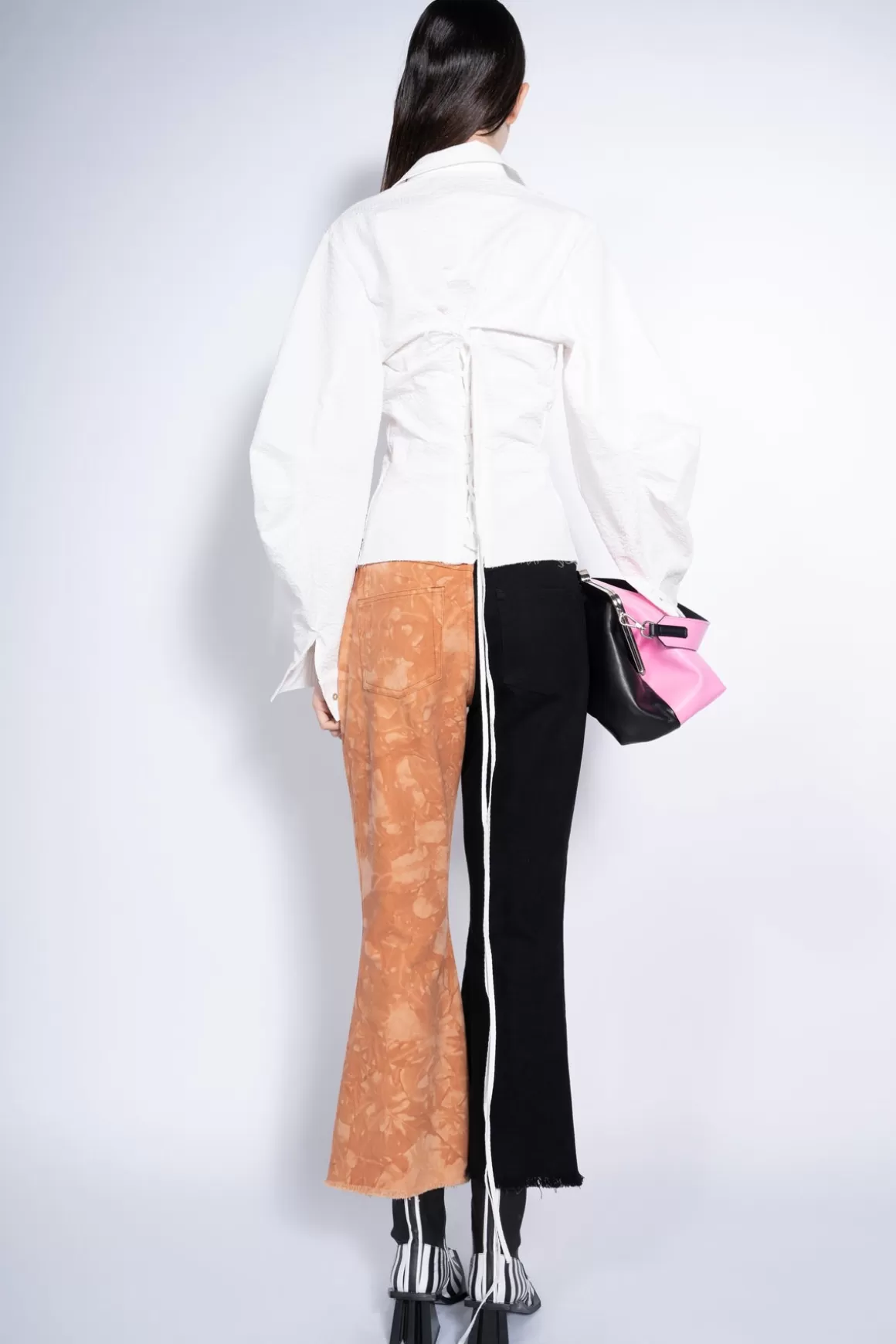 Flash Sale BICOLOR HIGH WAISTED CAPRIS Women BOTTOMS
