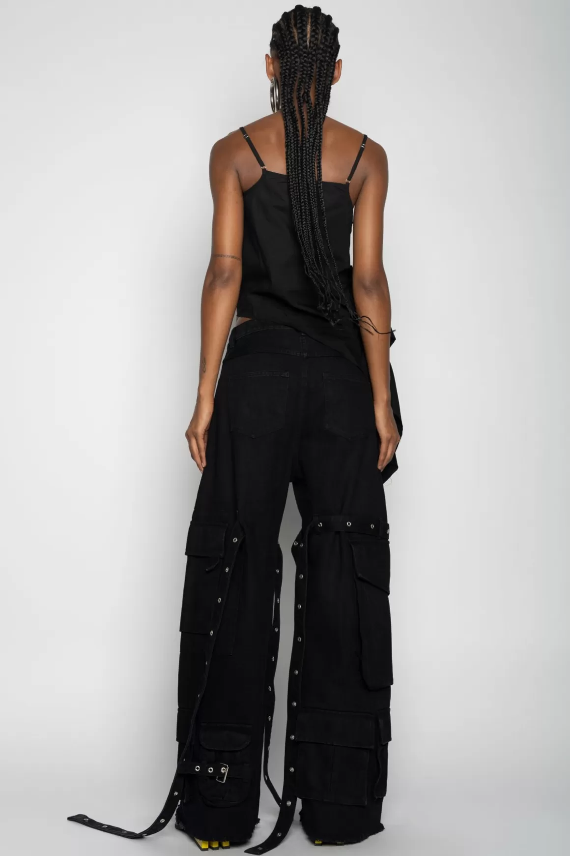 Hot STRAP TOP WITH SIDE DRAPE Women TOPS