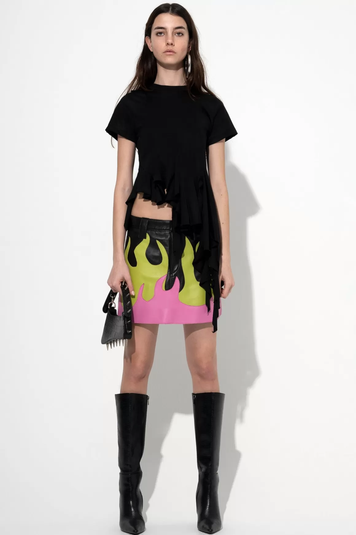 New T-SHIRT WITH FRILLS Women TOPS