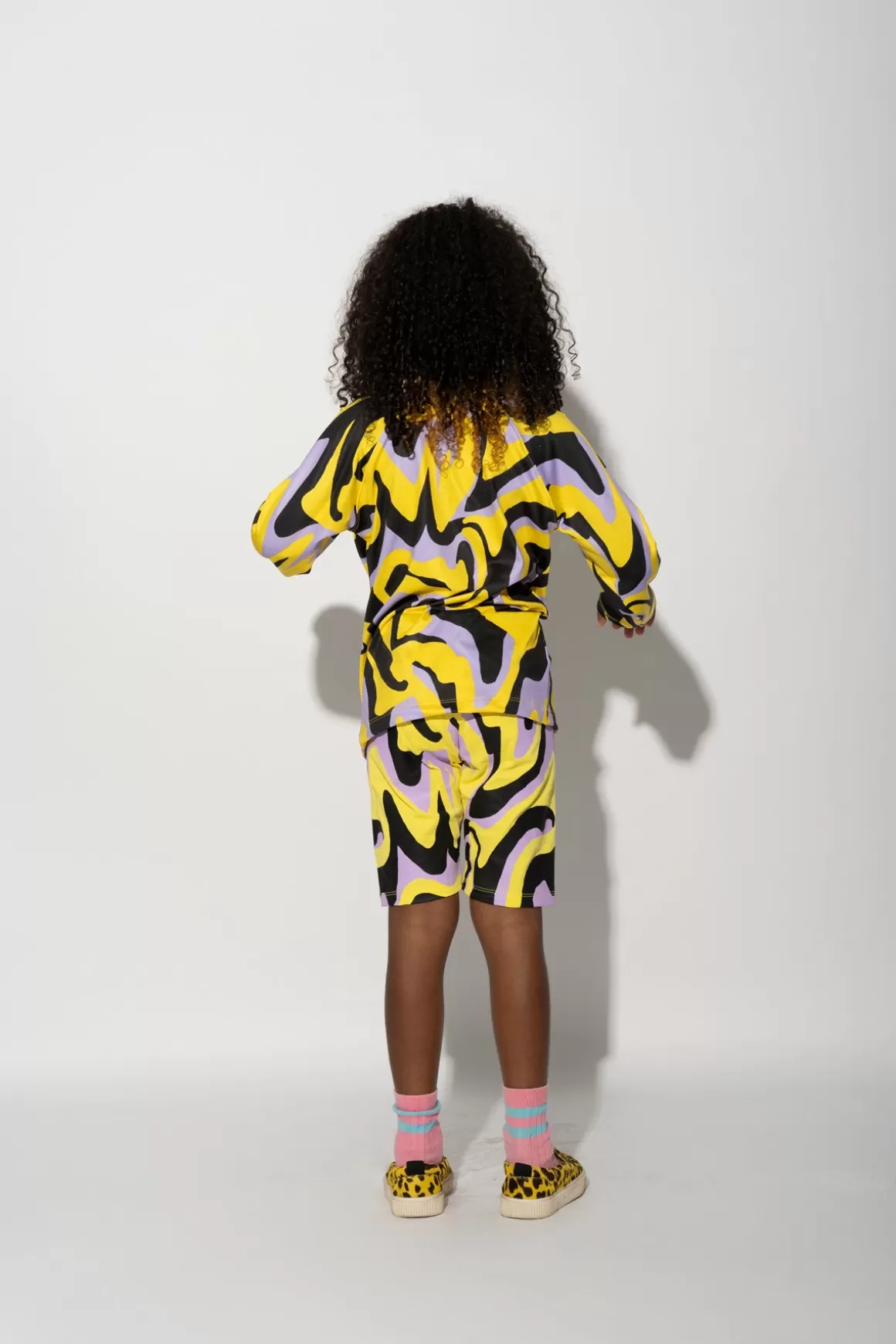 Discount DARK WAVY PRINT LONG SLEEVE TOP Kids TOPS | JERSEY
