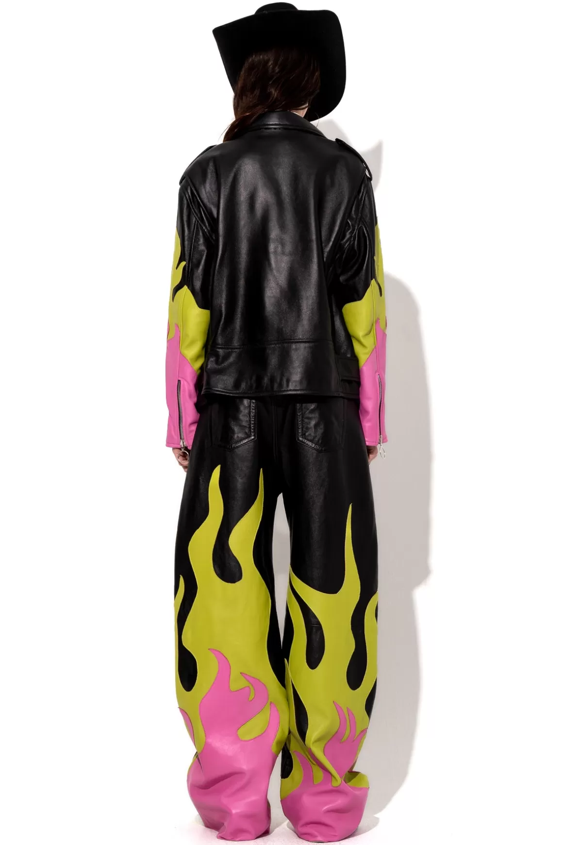 Outlet FLAMES BIKER JACKET Women OUTERWEAR