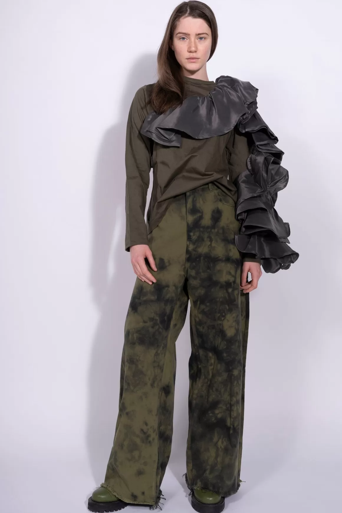 Hot FRILL LONG SLEEVE TOP Women TOPS | JERSEY