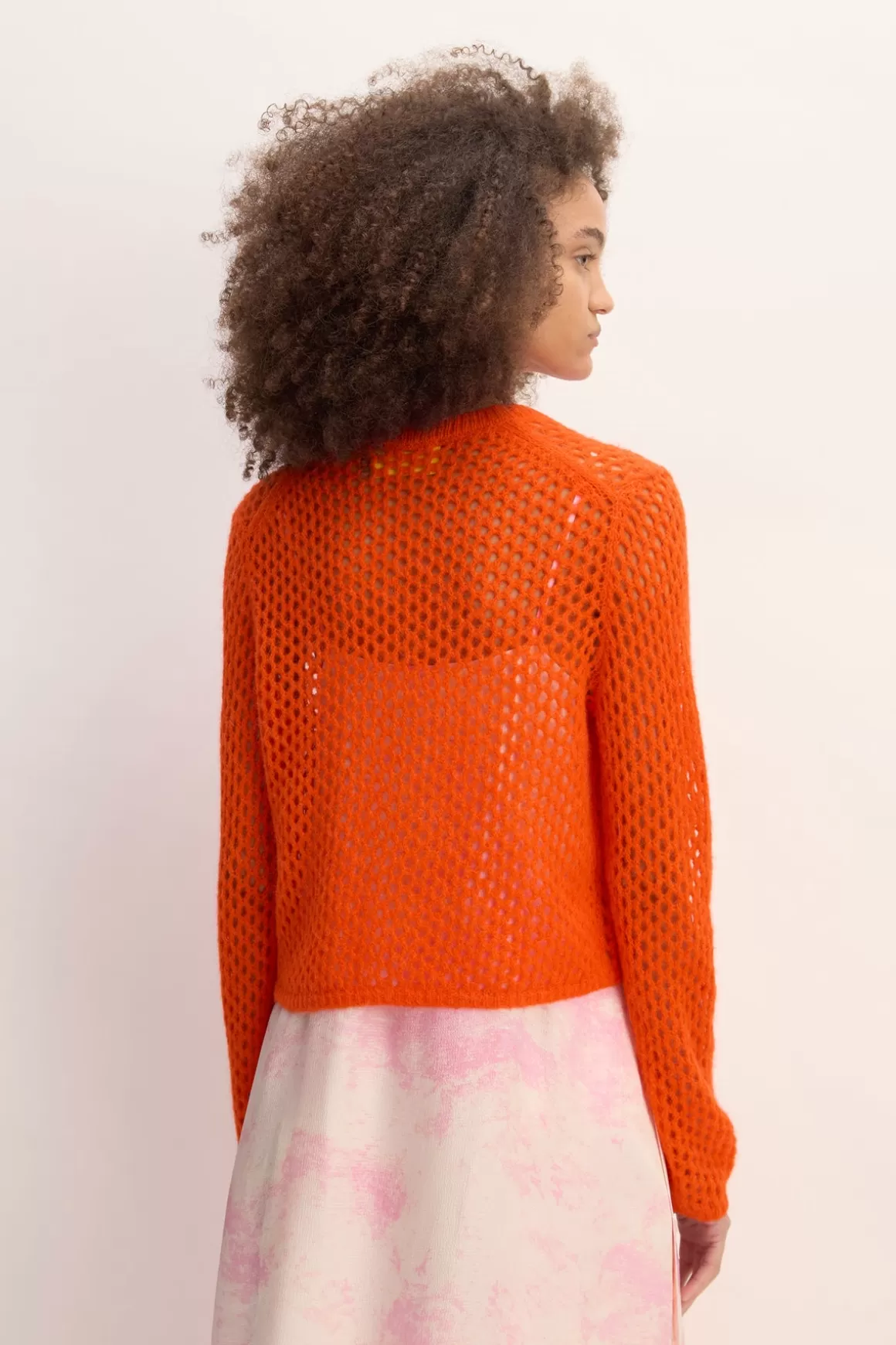 Store MESH KNIT CARDIGAN Women KNITWEAR