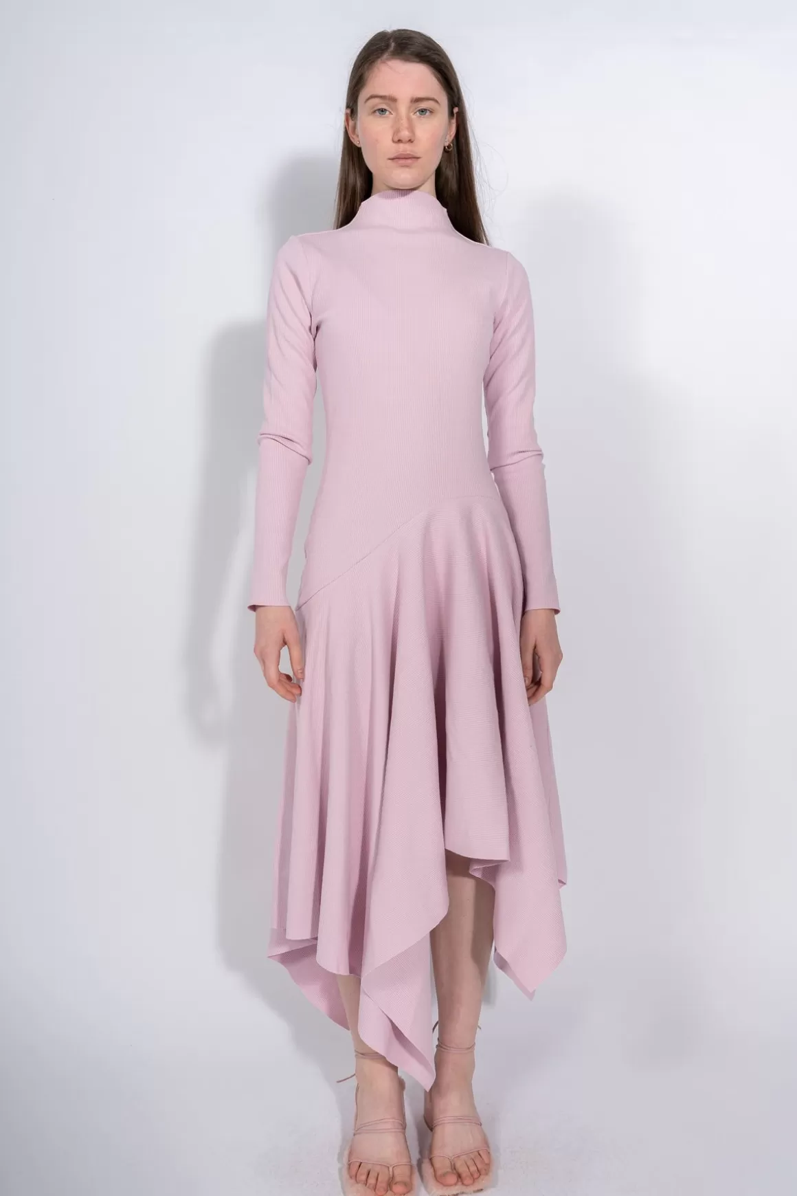 Sale PINK TURTLENECK DRESS Women DRESSES