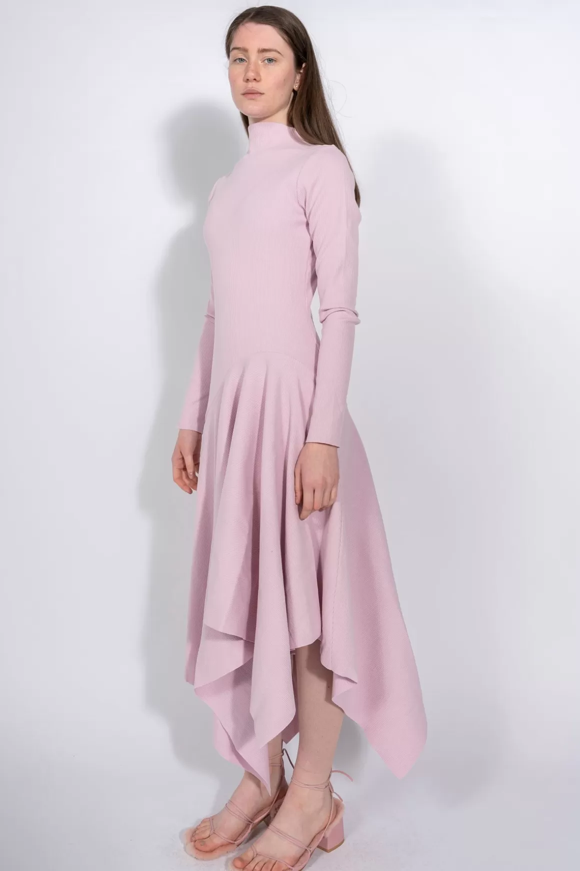 Sale PINK TURTLENECK DRESS Women DRESSES
