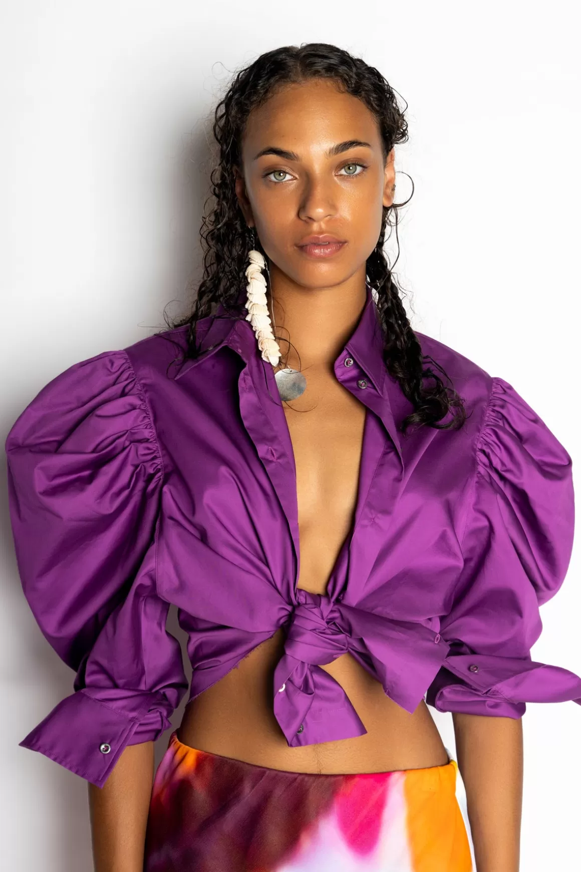 Hot BALLOON SLEEVE SHIRT Women TOPS