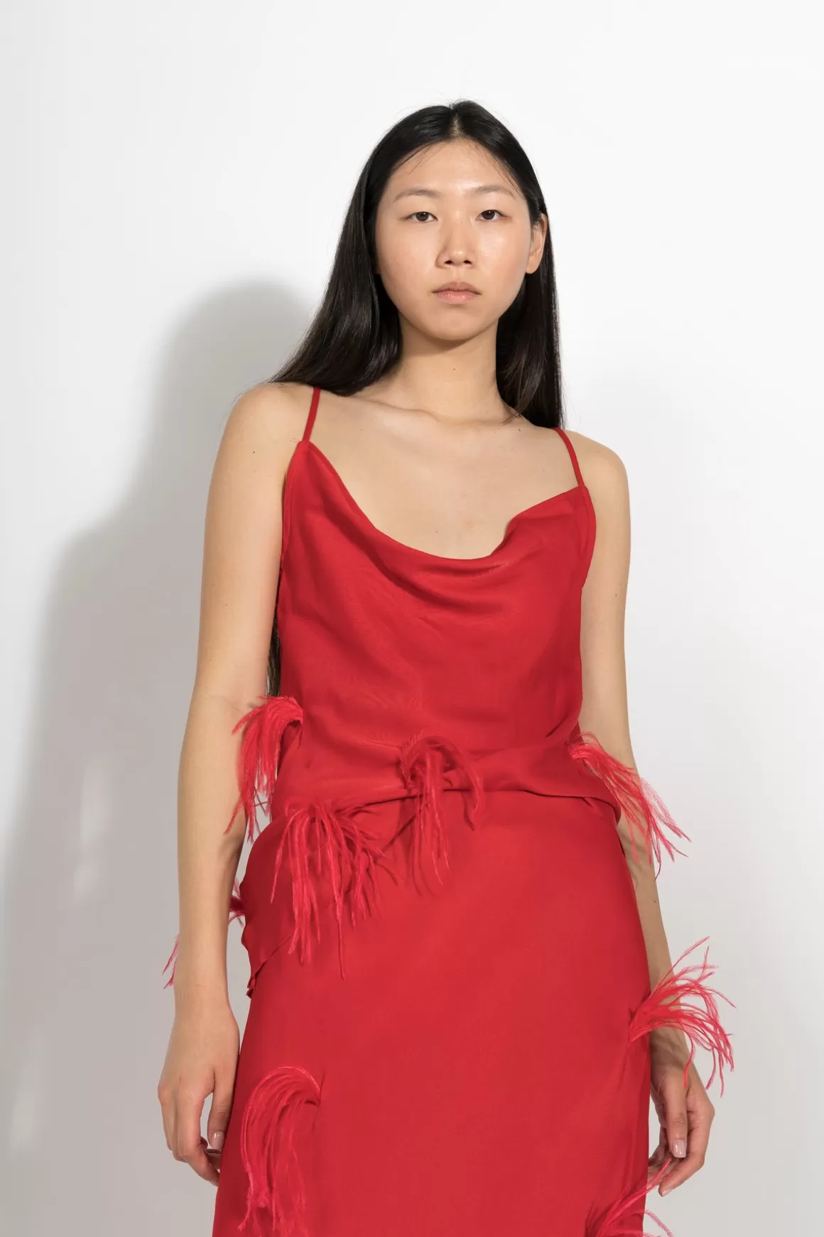 Flash Sale SLIP TOP WITH FEATHERS Women TOPS