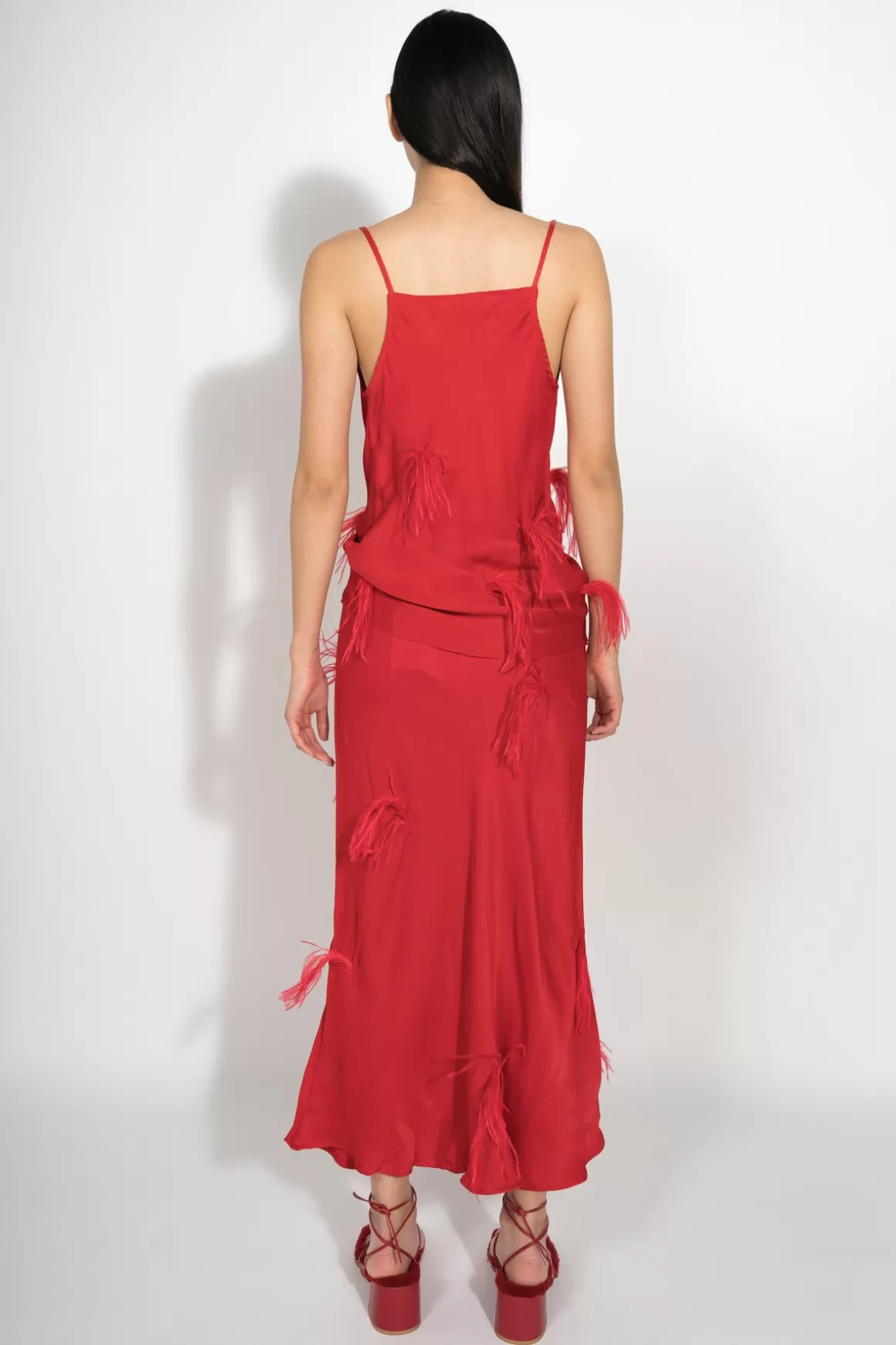 Flash Sale SLIP TOP WITH FEATHERS Women TOPS