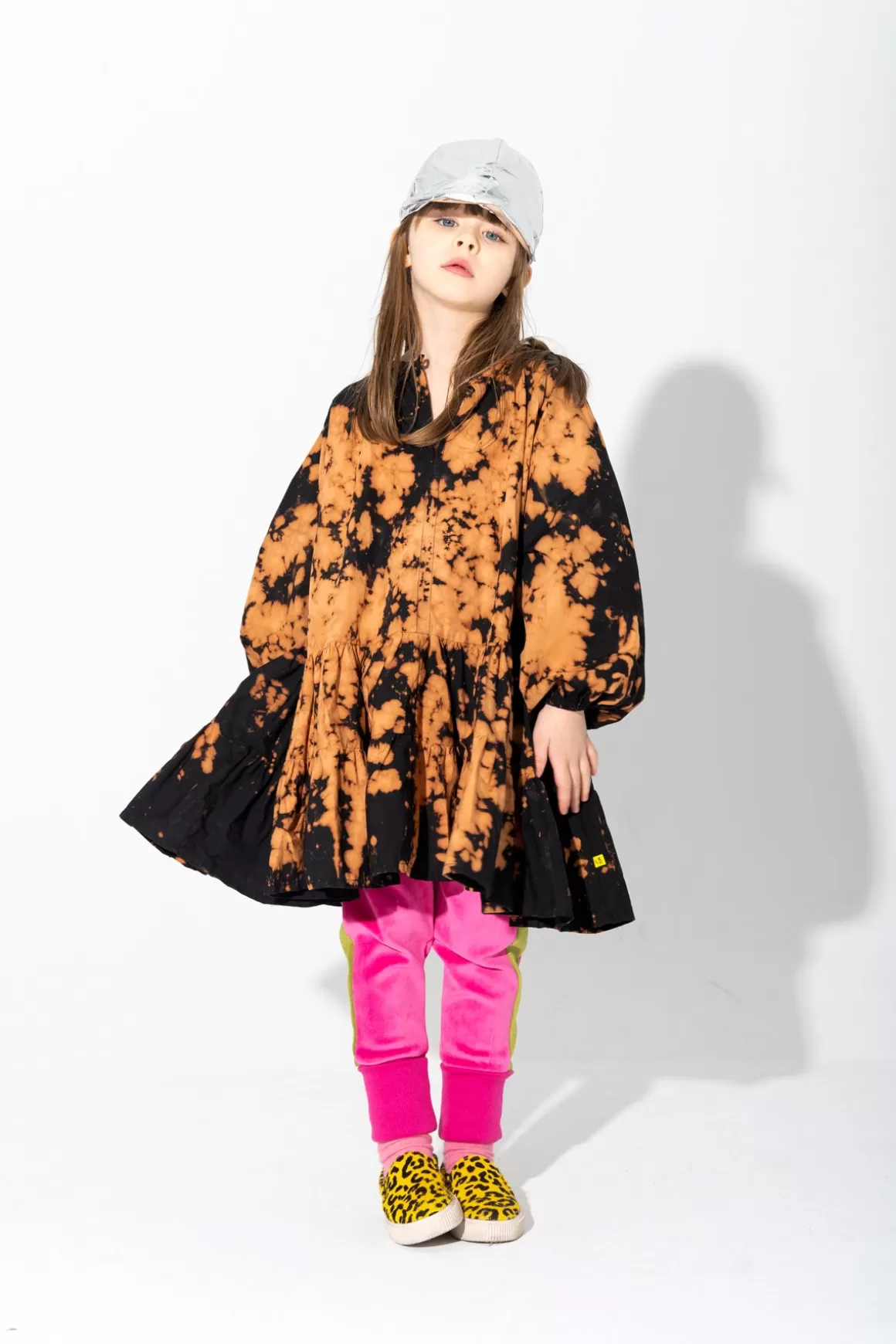 Discount SPLATTERED GATHERED DRESS Kids DRESSES