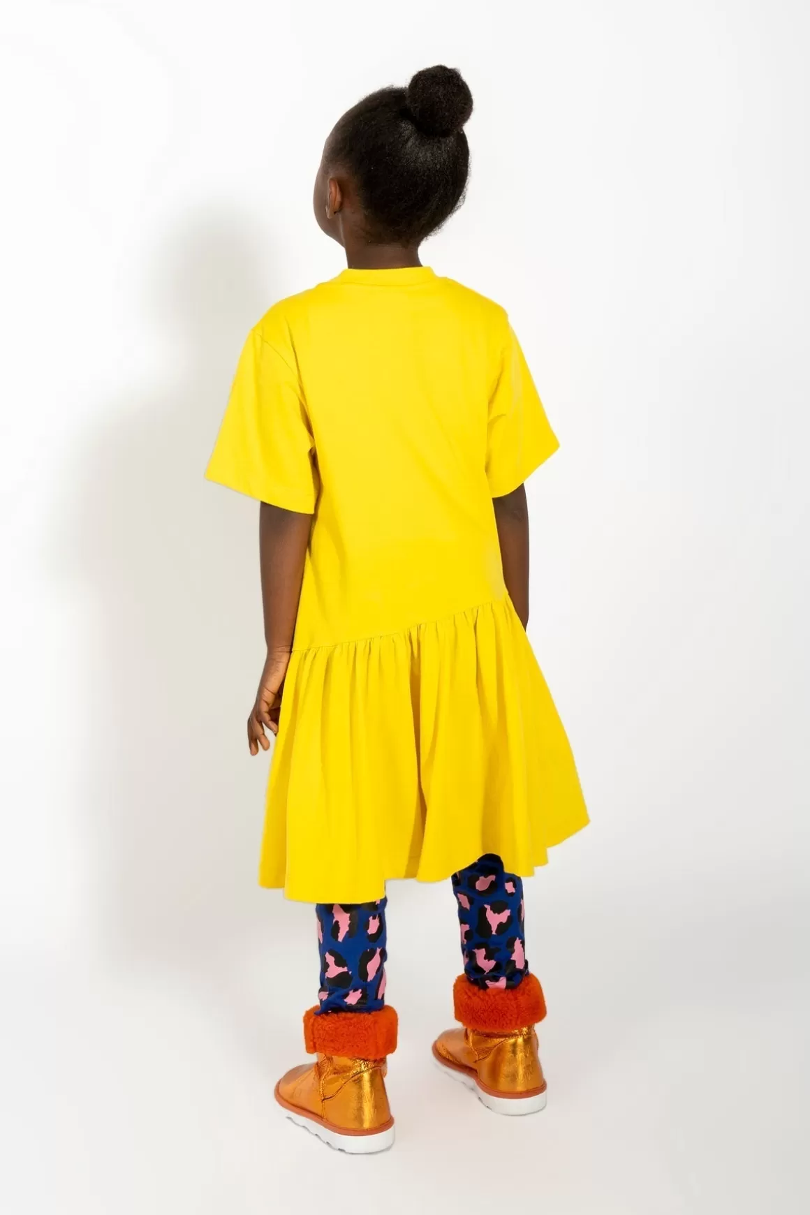 Fashion GATHERED JERSEY T-SHIRT DRESS Kids DRESSES | JERSEY